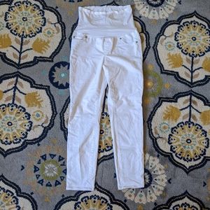 White maternity jeans by Gap